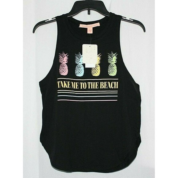 Rebellious One Women's Junior Take Me To The Beach Tank Top Various Sizes - Picture 1 of 2